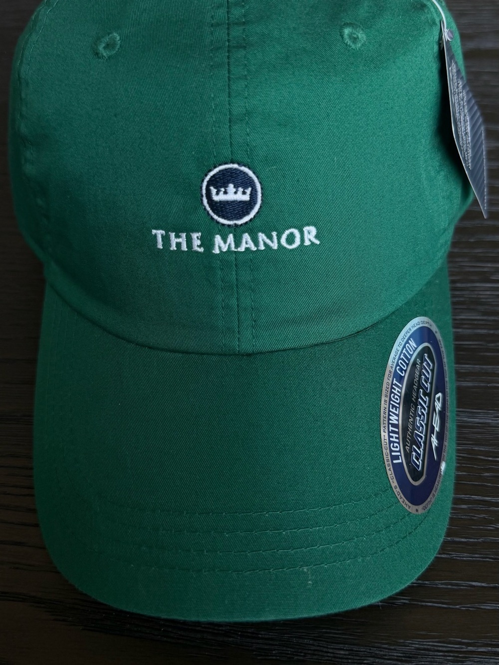 The Manor Embroidered Green Baseball Cap